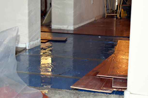 Professional Water Extraction technician working in Center Moriches, NY